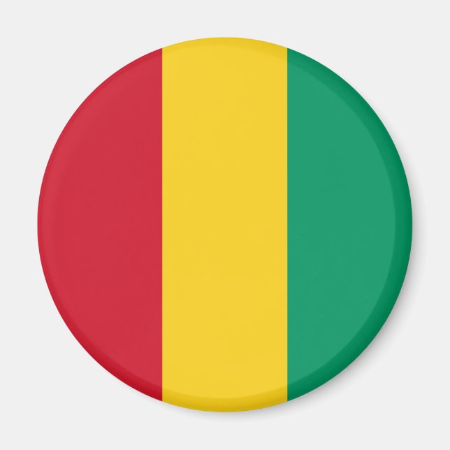 Patriotic Guinea Flag Magnet (Front)