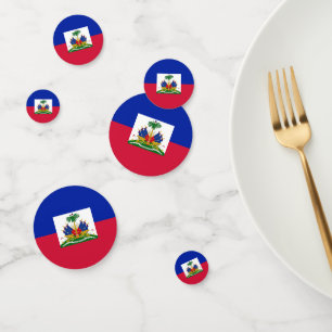 Patriotic Haiti Flag Day Table Confetti