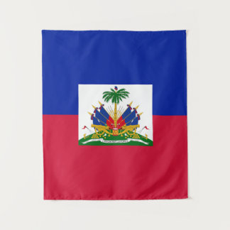 Patriotic Haiti Flag Wall Tapestry