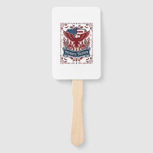 Patriotic Halloween Vector Graphic Tee Hand Fan