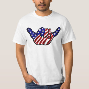 Patriotic hang loose value shirt
