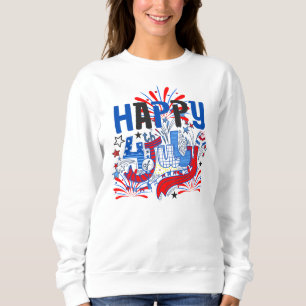Patriotic Happy 4th of July Celebration Design Sweatshirt