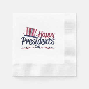 Patriotic Happy President's Day Design Gifts Class Napkin