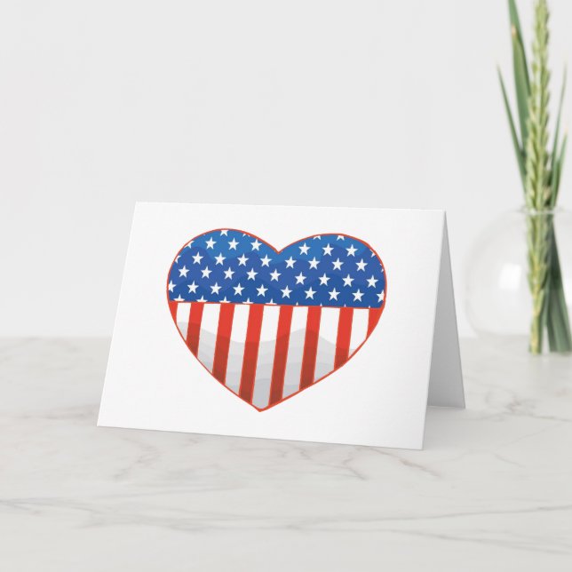 Patriotic Heart card (Front)