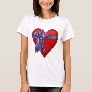 Patriotic Heart graphic T-Shirt