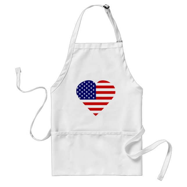 Patriotic Heart Standard Apron (Front)