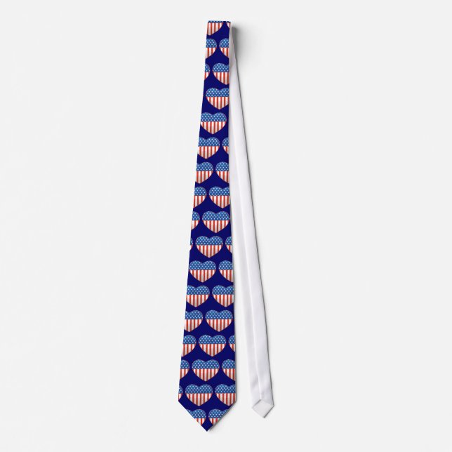 Patriotic Heart tie (Front)