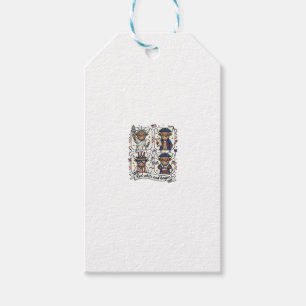 Patriotic Highland Cow Red White and Boujee Gift Tags