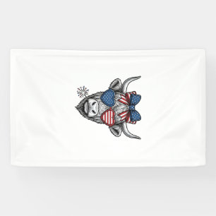 Patriotic Highland Cow Vintage Engraving Shirt_1 Banner