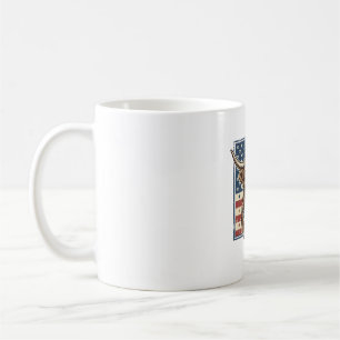 Patriotic Highland Cow Vintage Engraving Shirt Des Coffee Mug