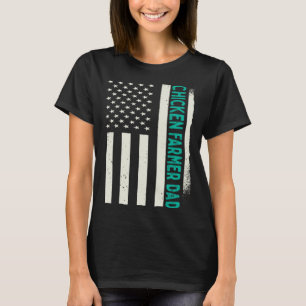 Patriotic Hog Farming Farm Agriculture Chicken Far T-Shirt
