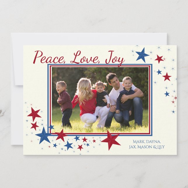 Patriotic Holiday Stars Photo (Front)