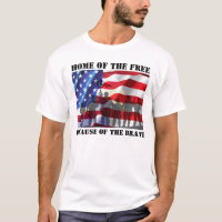 Patriotic Home Of The Free Because Of The Brave