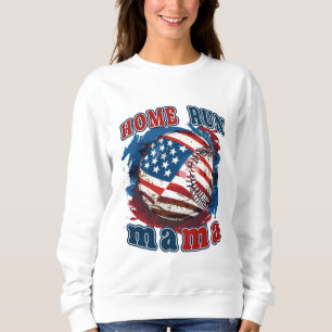 Patriotic Home Run Mama Sweatshirt