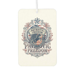 Patriotic Horse Lover Vector Graphic Tee_1 Car Air Freshener