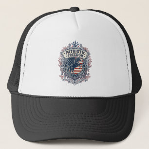 Patriotic Horse Lover Vector Graphic Tee_1 Trucker Hat