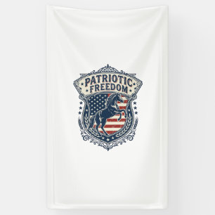 Patriotic Horse Ranch Mum Vector Graphic Tee_1 Banner