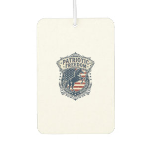 Patriotic Horse Ranch Mum Vector Graphic Tee_1 Car Air Freshener
