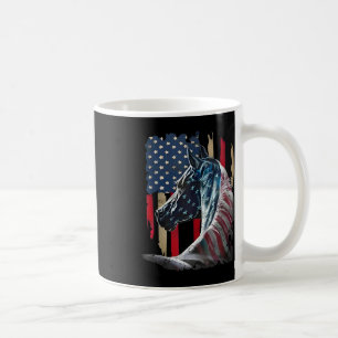 Patriotic Horse Usa Flag Vintage Horse 4th Of July Coffee Mug