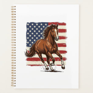 Patriotic Horse Vintage Western Vector Design_1 Planner