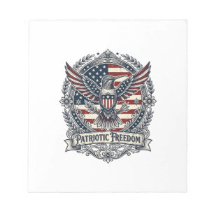 Patriotic Hummingbird Notepad