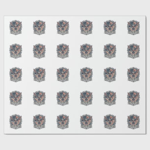 Patriotic Hummingbird Wrapping Paper