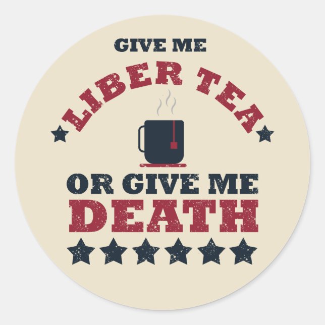 Patriotic Humour - Funny 4th of July Classic Round Sticker (Front)