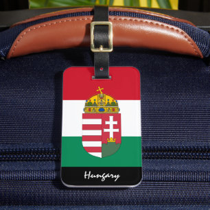 Patriotic Hungary Luggage Tags, Hungarian Flag Tag