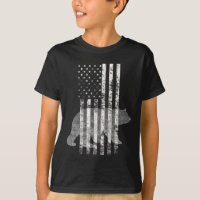 Patriotic Hunting Bear American Flag Hunters