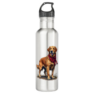 Patriotic Hunting Golden Retriever Vintage Tee 710 Ml Water Bottle