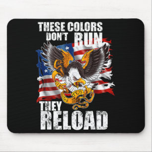 Patriotic I American Flag I Usa Colors Dont Run Th Mouse Mat