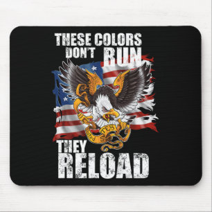 Patriotic I American Flag I Usa Colours Dont Run T Mouse Mat
