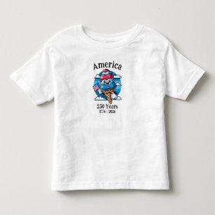 Patriotic Ice Cream 250 Years Toddler T-Shirt