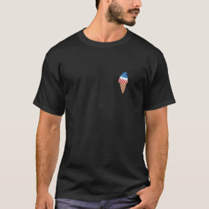 Patriotic Ice Cream Cone American Flag Men Women a T-Shirt