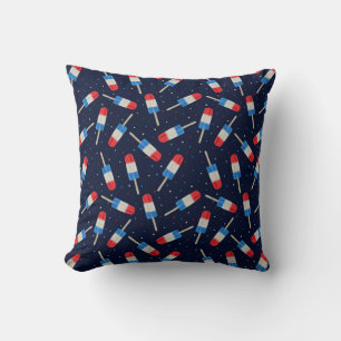 Patriotic Ice Pops at Night Cushion