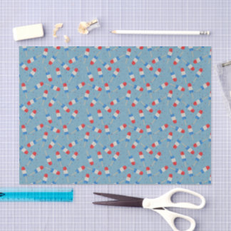 Patriotic Ice Pops Tissue Paper