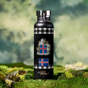 Patriotic Iceland Vacuum Insulated, Icelandic Flag Water Bottle