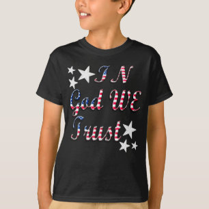 Patriotic In God We Trust Flag Kids Shirt