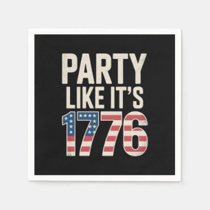Patriotic Independence Day, Party Like It’s 1776 Napkin