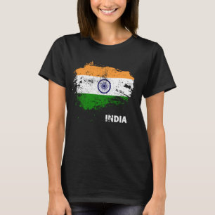 Patriotic Indian Vintage India Flag T-Shirt