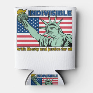 Patriotic-Indivisible-Liberty & Justice for All Can Cooler