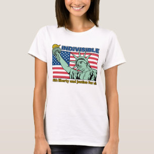 Patriotic-Indivisible-Liberty & Justice for All T-Shirt