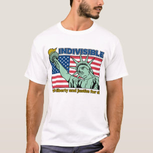 Patriotic-Indivisible-Liberty & Justice for All T-Shirt