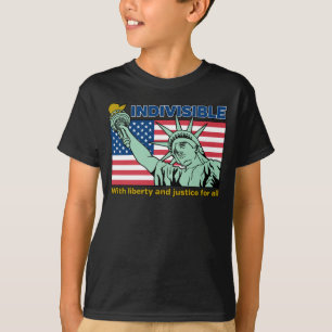 Patriotic-Indivisible-Liberty & Justice for All T-Shirt