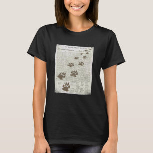 Patriotic Inky Cat Paws On The Declaration of Inde T-Shirt