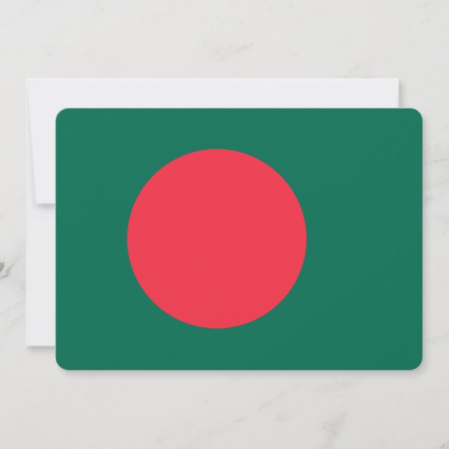 Patriotic invitations with Bangladesh Flag (Front)