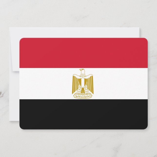 Patriotic invitations with Egypt Flag (Front)