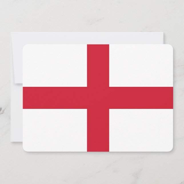 Patriotic invitations with England Flag (Front)