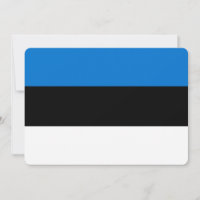 Patriotic  invitations with Flag of Estonia