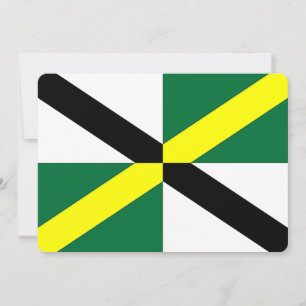 Patriotic invitations with Flag of Monterey